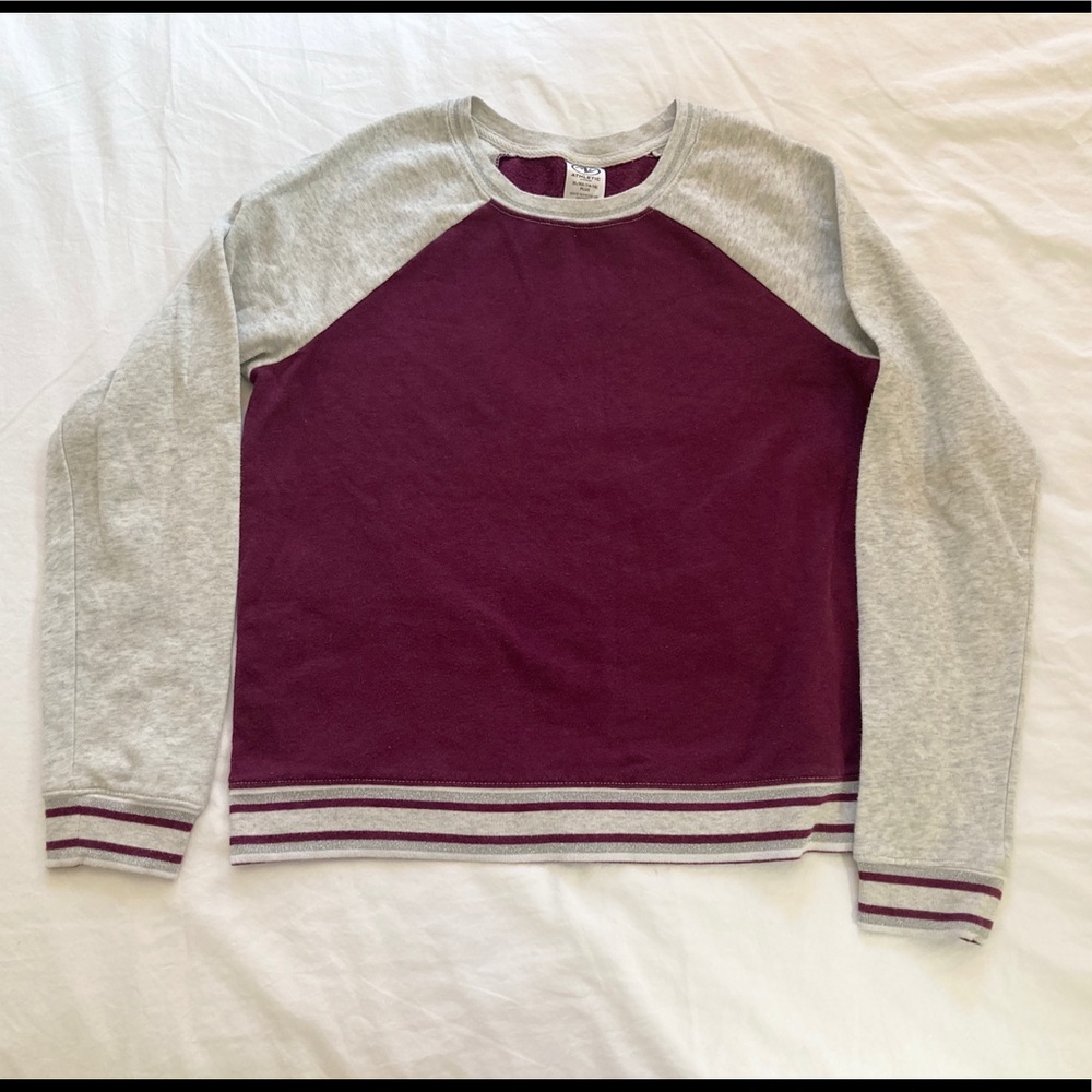 Kids varsity stripe sweatshirt